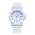 Fairwhale FW-5075 Quartz - white strap, blue dial, blue hands