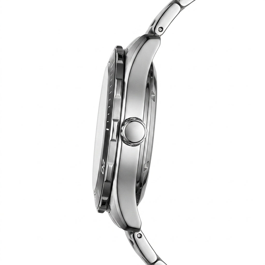 Fairwhal FW-6960 Tourbill - luxury watch, side profile, metal edges