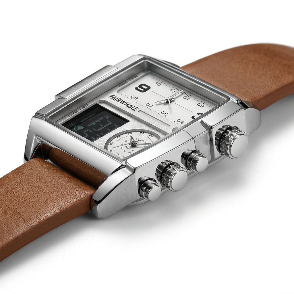 Fairwhale 4270 Men’s Squa - side profile, case thickness, lug geometry
