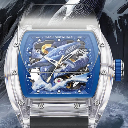 Fairwhale luminous watch 6880 AQUALIXUM with glowing hands and markers for night visibility.