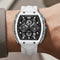 Fairwhale FW-5670 Men’s W - Black watch, close-up on side buttons and crown