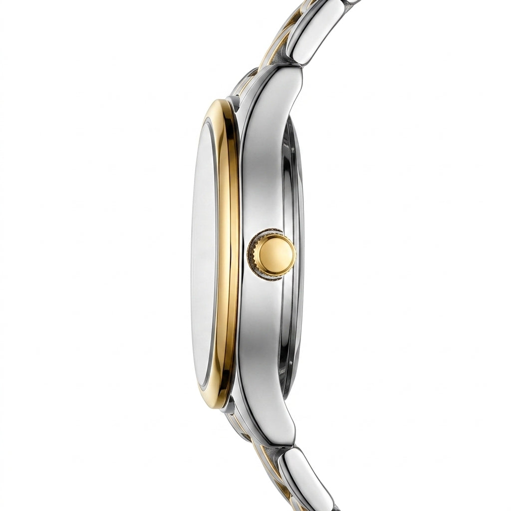 Fairwhale FW-3810 SERENA - Luxury Watch Profile, Stainless Steel, Studio Lighting