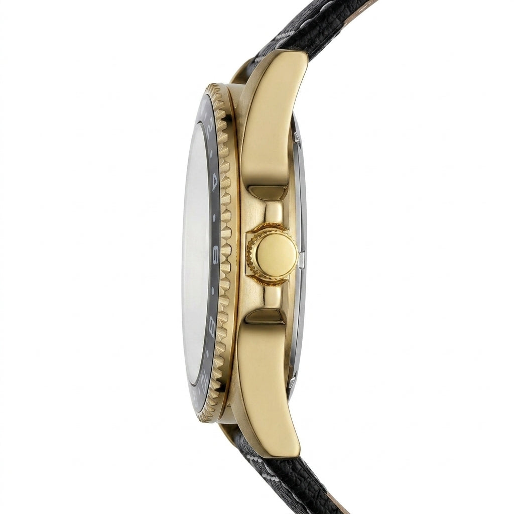 Fairwhale FW-5043 Quartz - Luxury Watch Profile, Metal Edge, White Background