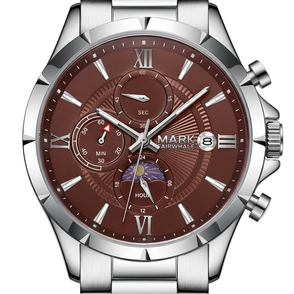 FAIRWHALE FW-5064 Men's Q - watch dial macro studio