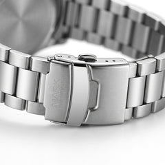FAIRWHALE FW-5064 Men's Q - watch strap, metal buckle, leather, macro