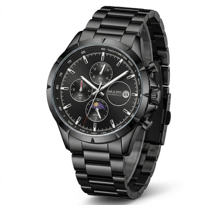 Fairwhale FW-5065 Luminou - luxury watch, stainless steel, white background