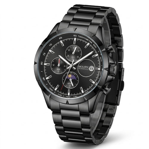 Fairwhale FW-5065 Luminou - luxury watch, stainless steel, white background