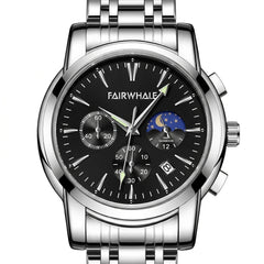 FAIRWHALE FW-5630 LUNARYS - Luxury Watch Dial, White Background, Studio Shot