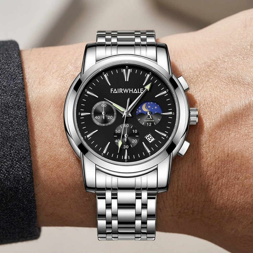 FAIRWHALE FW-5630 LUNARYS - Wristwatch luxury studio shot