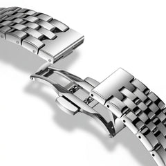 Fairwhale FW-5810 Green Q - watch strap, buckle, macro, leather