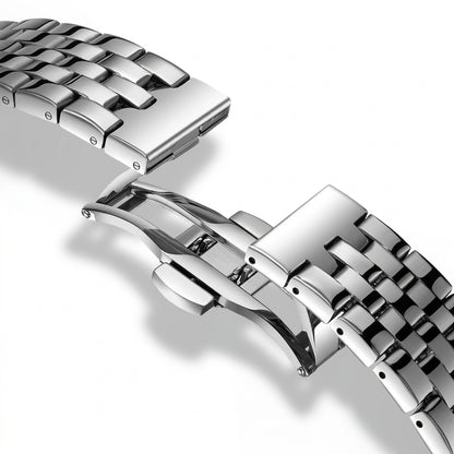 Fairwhale FW-5810 Green Q - watch strap, buckle, macro, leather