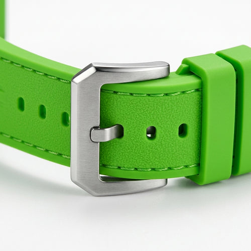 Fairwhale FW-6640 VARILIO - leather strap, metal buckle, macro detail