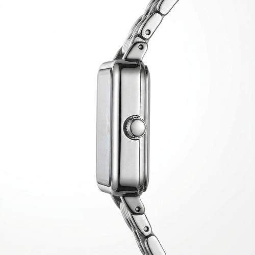 Fairwhale Square Wrist St - luxury watch, side profile, metal edges, white background
