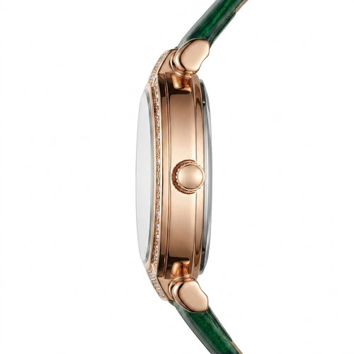 Fairwhale 3659 VELORA - Lifestyle shot of the watch on a wrist with floral elements