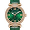 Fairwhale 3659 VELORA - Watch on a green background with scattered diamonds