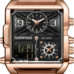 Mark Fairwhale 4380 QUADR - Digital and analog display watch