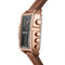 Mark Fairwhale 4380 QUADR - Watch on a man's wrist with leather gloves