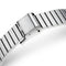 Mark Fairwhale 4460 Recta - Leather strap, metal buckle, macro detail