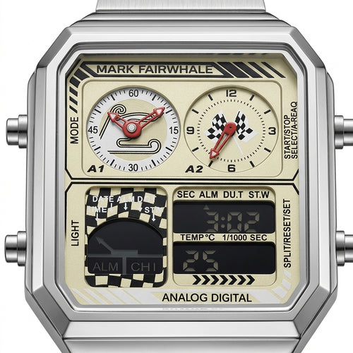 Mark Fairwhale 4460 Recta - Watch dial, macro, studio