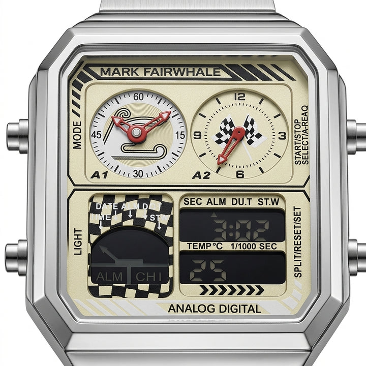 Mark Fairwhale 4460 Recta - Watch dial, macro, studio