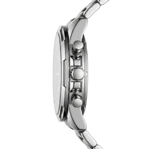 Mark Fairwhale 5028 STENT - luxury watch side profile, metal case, white background
