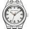 MFW 5110 Mark Fairwhale 5 - White watch on a person's wrist, showing strap detail