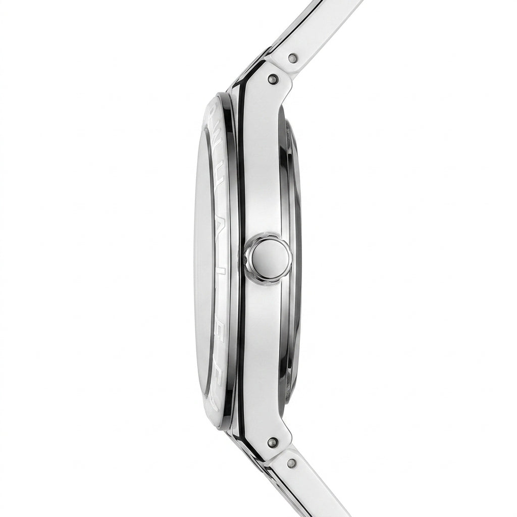 MFW 5110 Mark Fairwhale 5 - Black watch on a person's wrist, showing strap detail