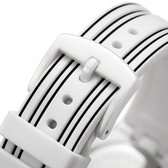 MFW 5110 Mark Fairwhale 5 - Two watches, white and black, stacked