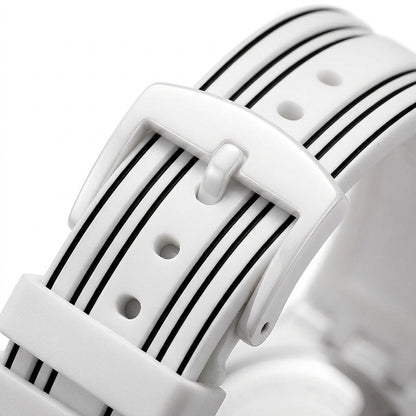 MFW 5110 Mark Fairwhale 5 - Two watches, white and black, stacked
