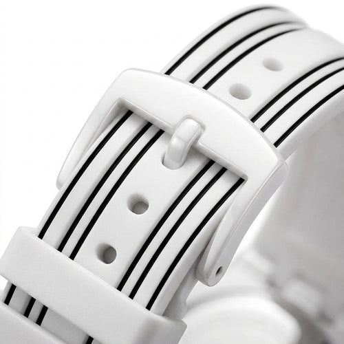 MFW 5110 Mark Fairwhale 5 - Two watches, white and black, stacked