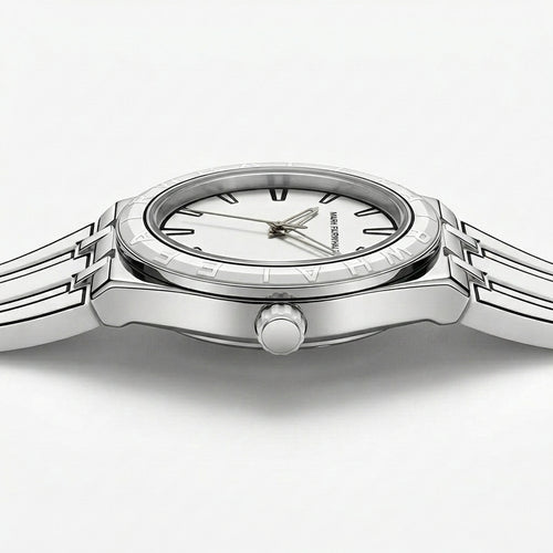 MFW 5110 Mark Fairwhale 5 - Watch with a white strap and a black strap separately