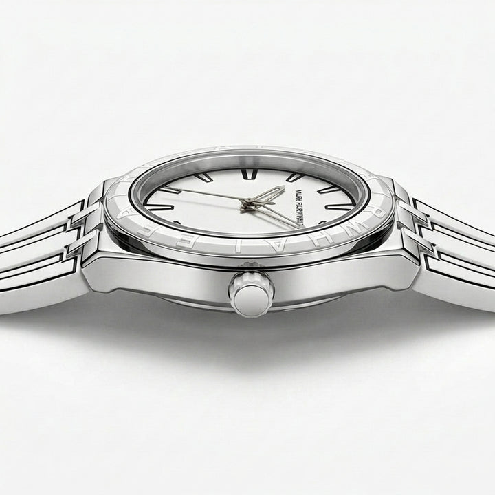 MFW 5110 Mark Fairwhale 5 - Watch with a white strap and a black strap separately
