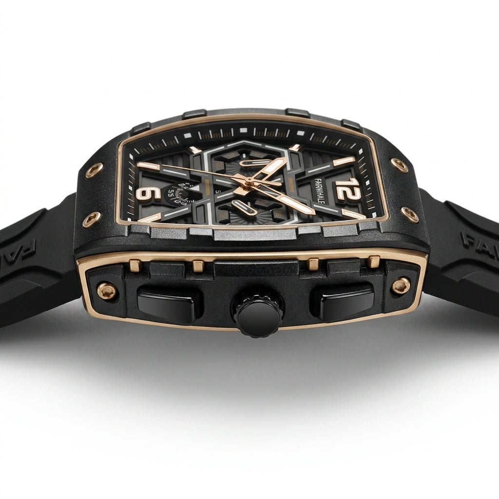 Mark Fairwhale 5560 CLIRE - Side Profile, Thick Case, Luxury Watch