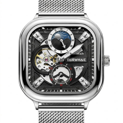 Mark Fairwhale 6290 ANERI - Luxury watch dial, macro, white background