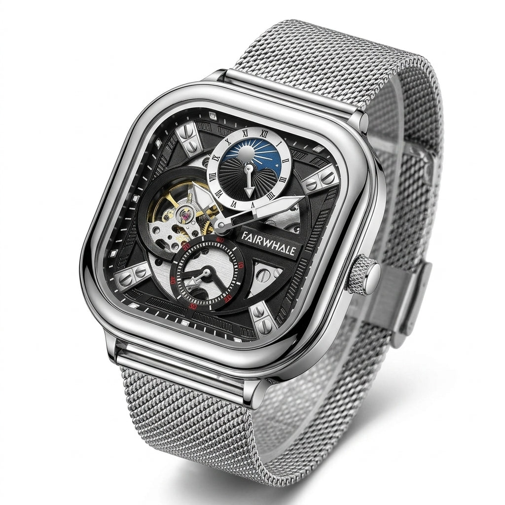 Mark Fairwhale 6290 ANERI - Luxury Watch, White Background, Close-up, Studio Shot