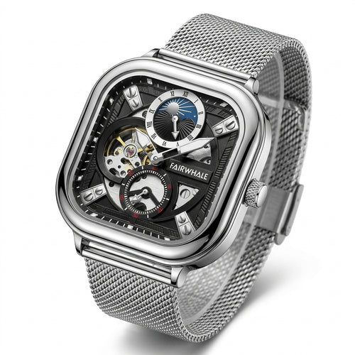 Mark Fairwhale 6290 ANERI - Luxury Watch, White Background, Close-up, Studio Shot