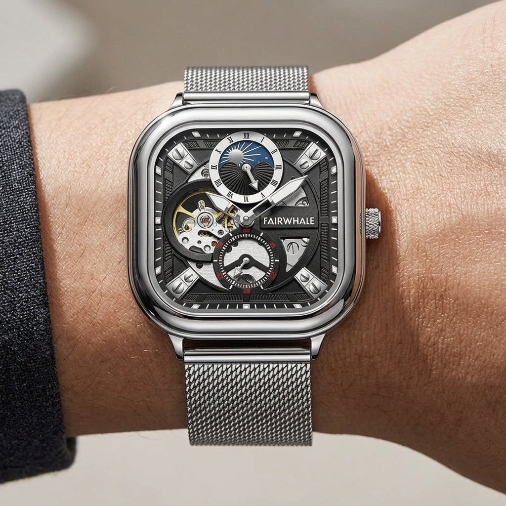Mark Fairwhale 6290 ANERI - Luxury wrist watch, close-up, studio shot