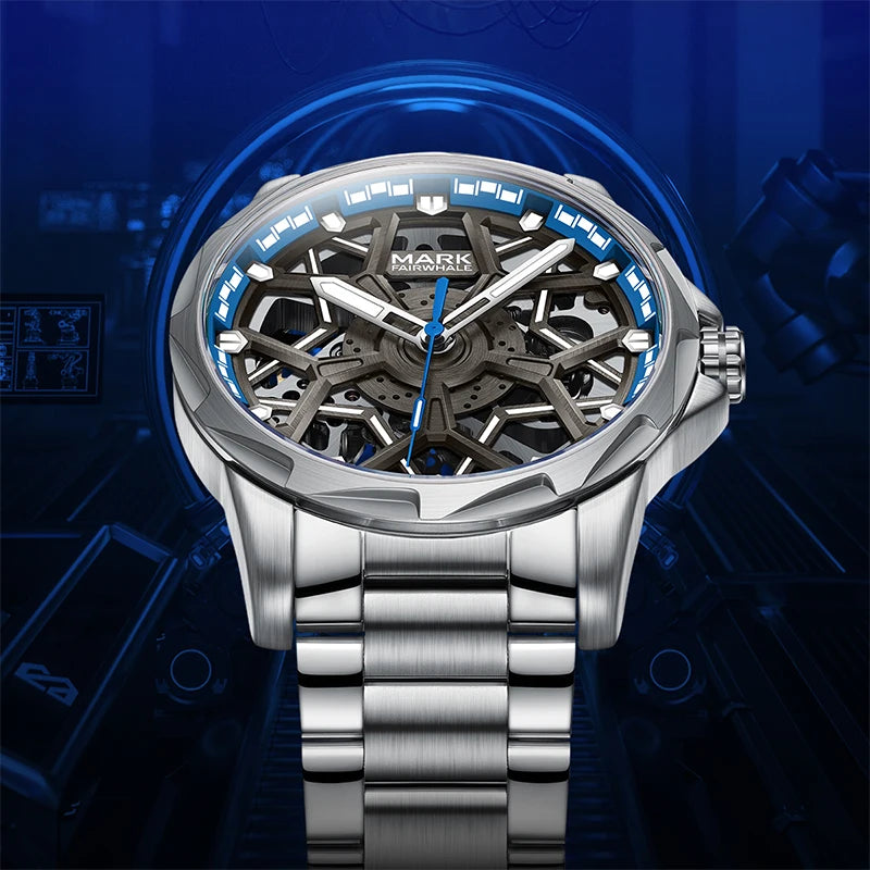Command Attention with a Luminous Skeleton Dial
