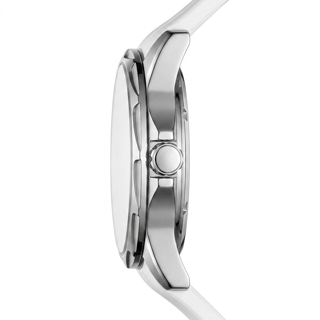 Mark Fairwhale Flying Tou - Luxury watch profile, steel case, macro shot