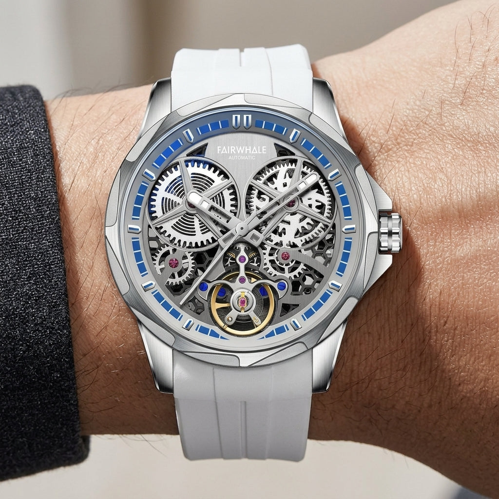 Mark Fairwhale Flying Tou - wristshot, watch, close-up, luxury