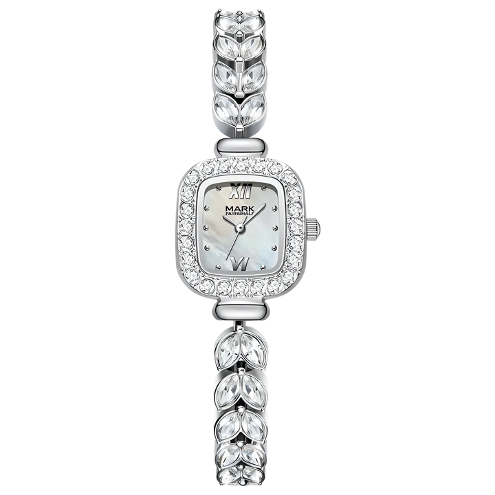 Fairwhale FW-3080 Women’s - Silver, Square, Crystal