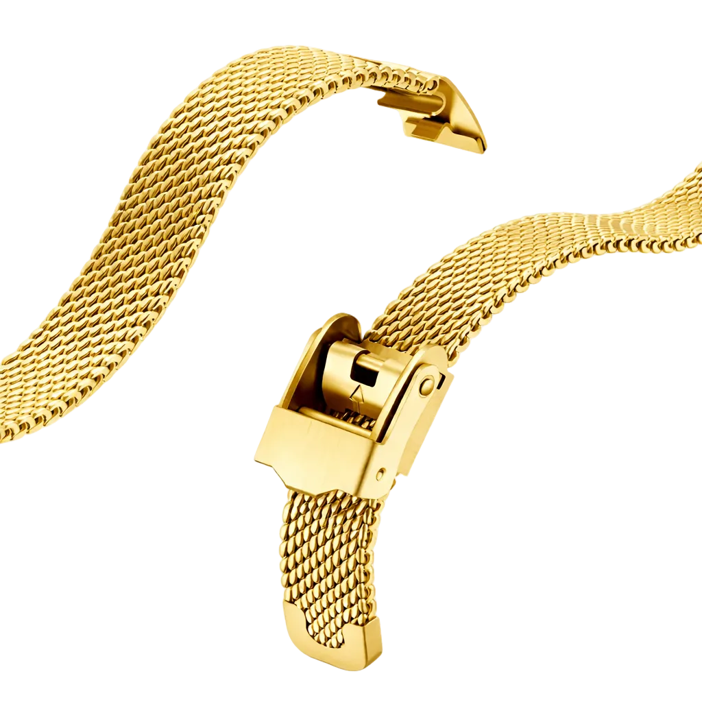 Mesh Bracelet Detail, Secure Premium Finish