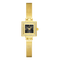Fairwhale FW-3870 Women’s - Gold mesh strap, square face, diamond bezel