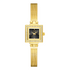 Mark Fairwhale FW-3870 Celesta women’s square gold watch with black dial front view