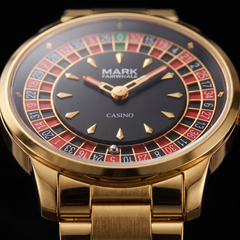 Mark Fairwhale FW-5031 ROULETTE AUREUS - recessed roulette dial macro detail