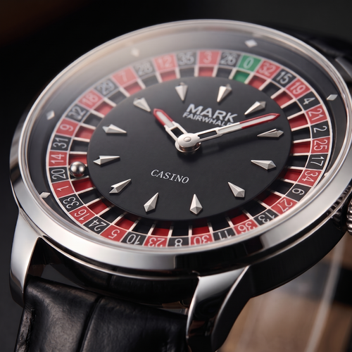 Mark Fairwhale FW-5031 ROULETTE CLASSICO - recessed roulette dial macro detail