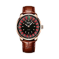 Mark Fairwhale FW-5031 ROULETTE CLASSICO - rose gold brown front view packshot