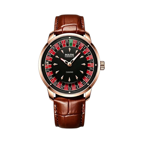 Mark Fairwhale FW-5031 ROULETTE CLASSICO - rose gold brown front view packshot