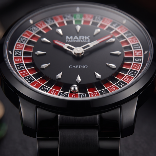 Mark Fairwhale FW-5031 ROULETTE PANTHERA - recessed roulette dial macro detail