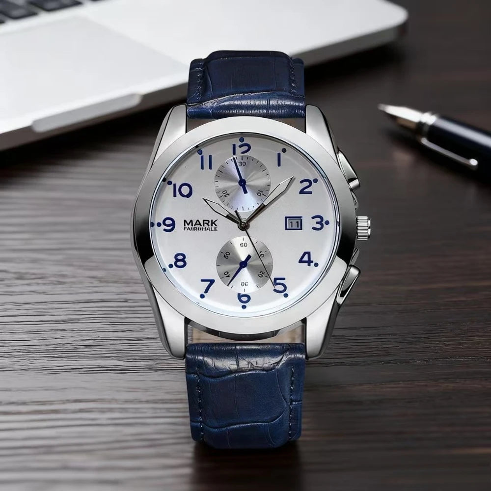 Quartz Watch displayed in lifestyle setting with elegant desk scene